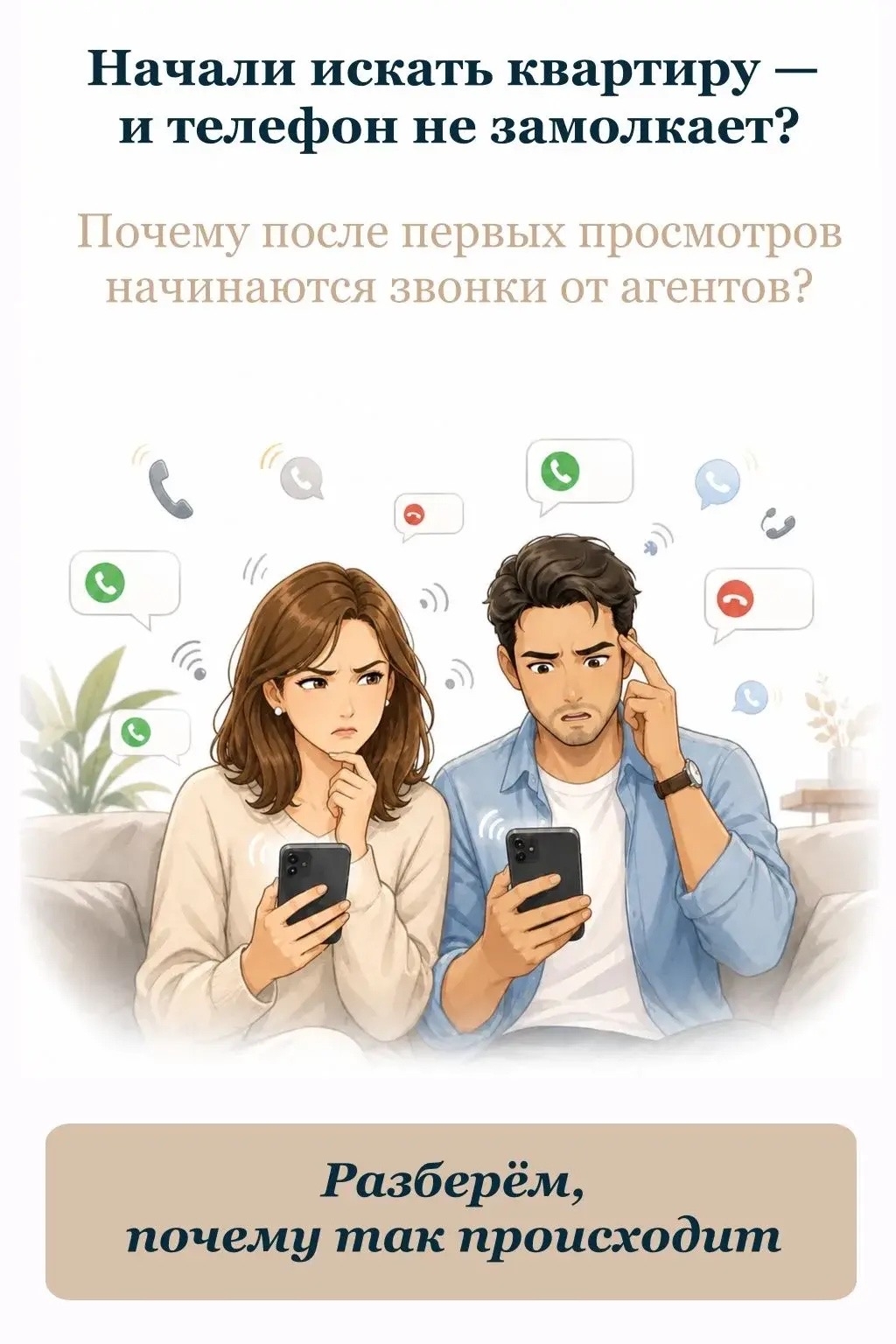 Начали смотреть квартиры – и вдруг телефон разрывается?🫨 Только зашли