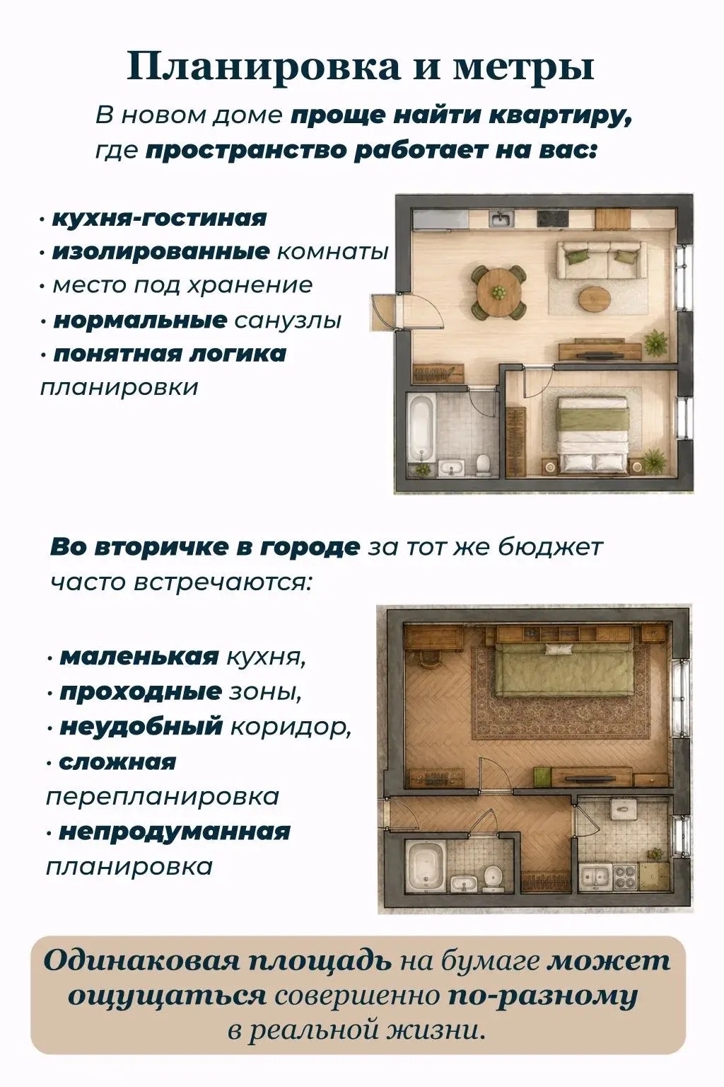 За 6–7 миллионов в Петербурге можно купить две абсолютно разные