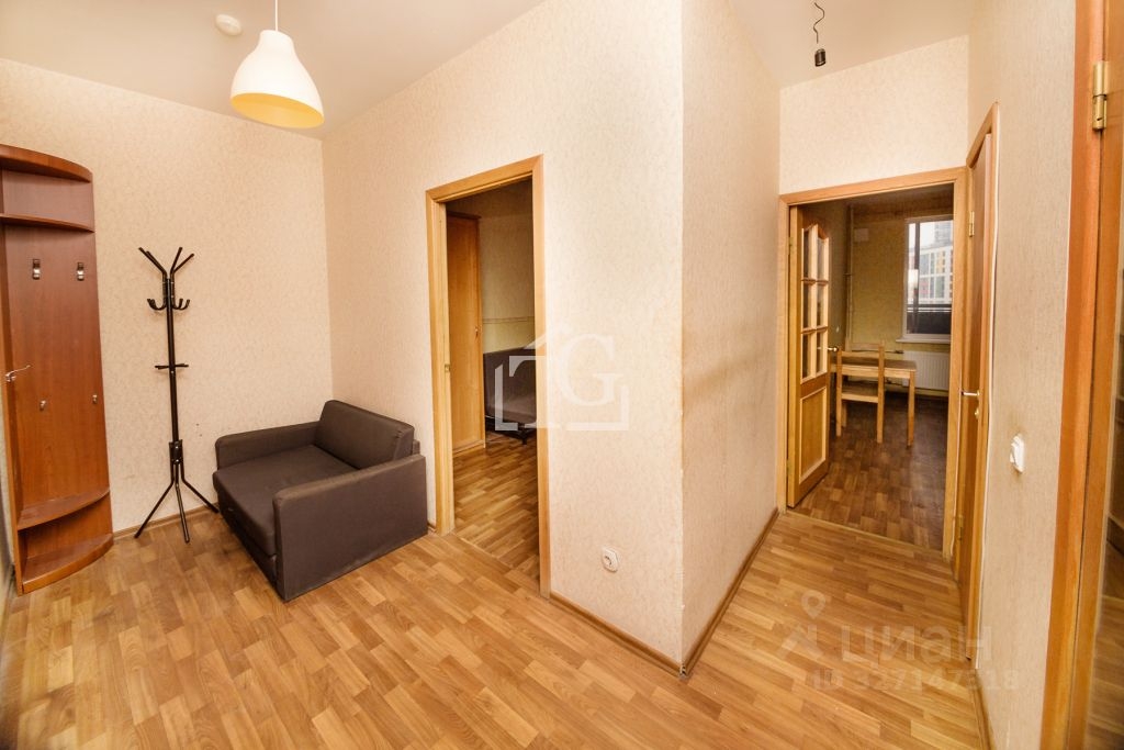 1-комнатная квартира в Приморском районе, рядом с метро. 41,9 м²