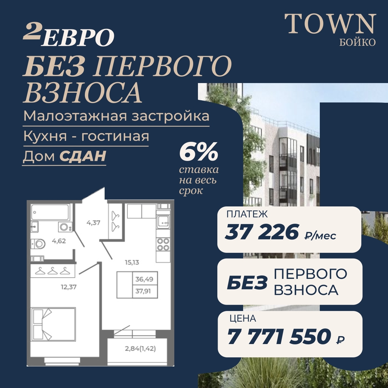 Вариант БЕЗ первого взноса, никакая не шутка! Я нашла вариант,