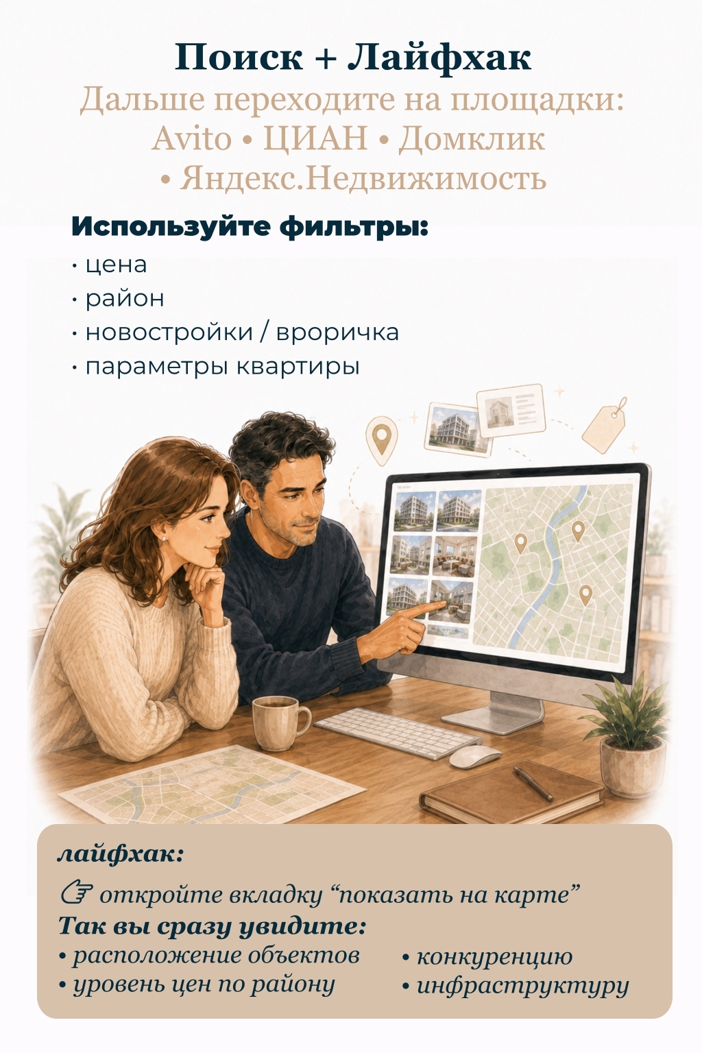 🔍 Как искать квартиру так, чтобы не утонуть в сотнях