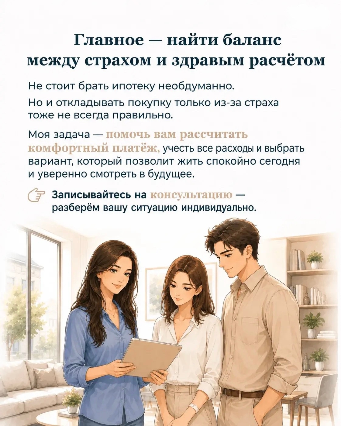 Ипотека должна быть не только одобренной, но и комфортной для