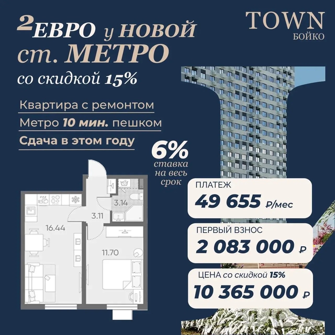 2Е квартира в 5 минутах пешком от метро квартира 34,39