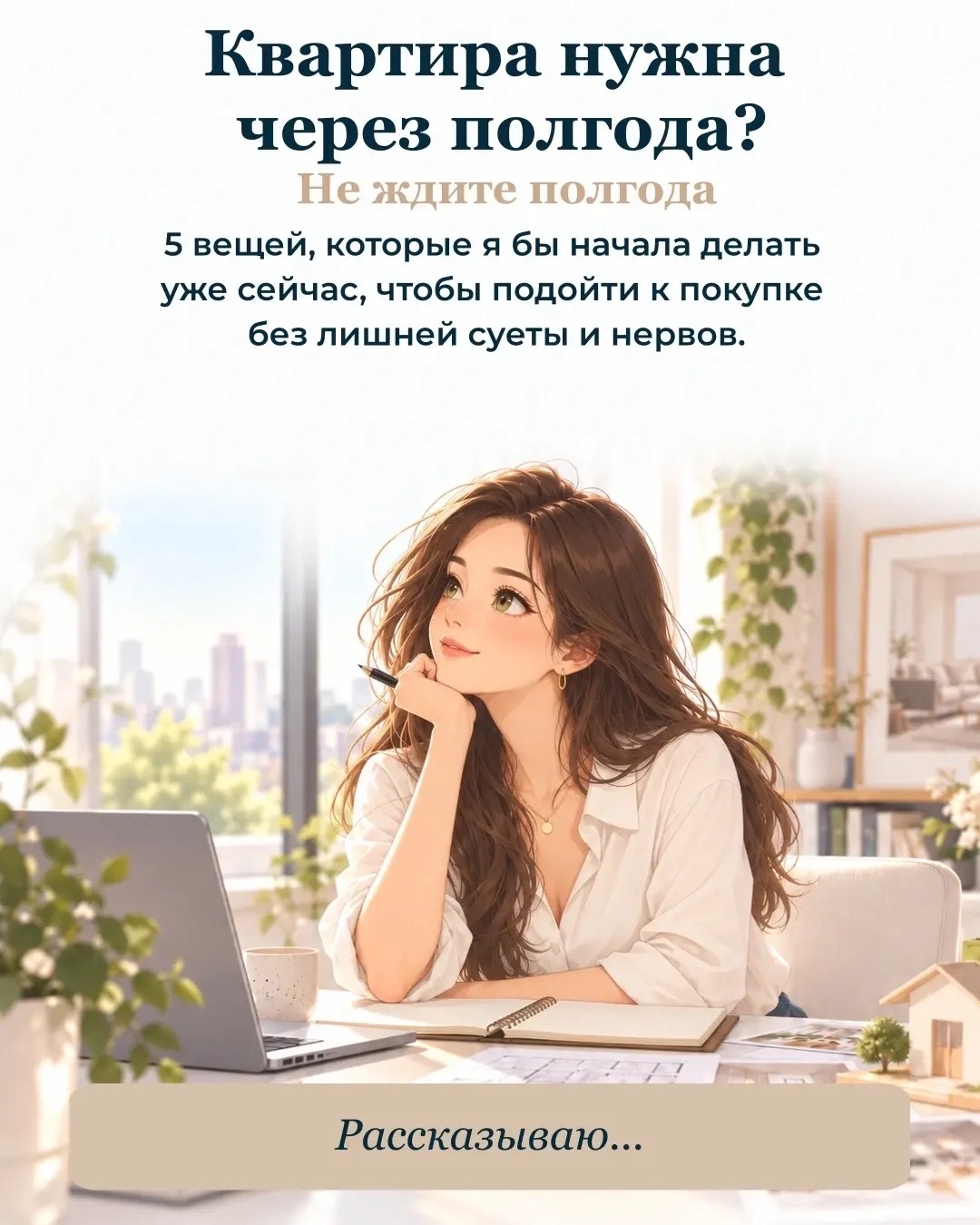 Если квартира нужна не сейчас, а через несколько месяцев — это не значит