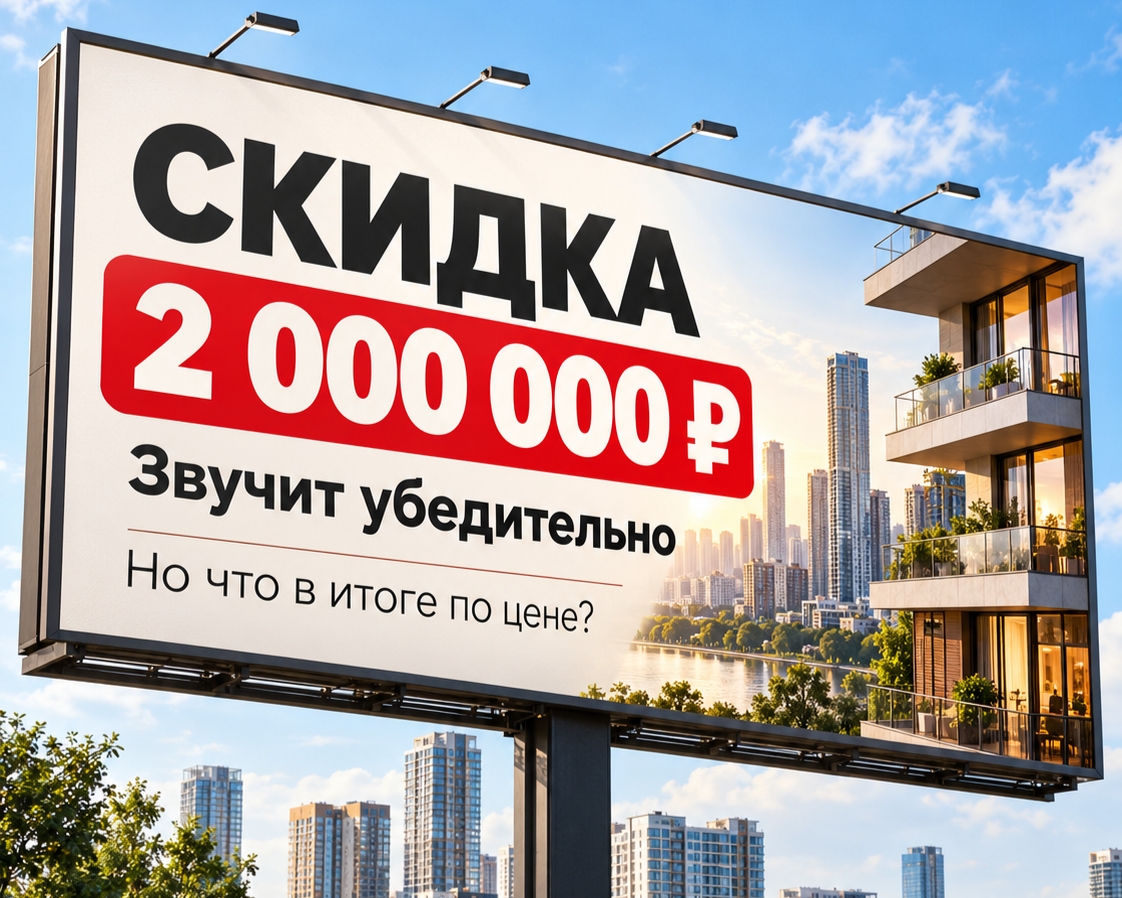 Скидка 2 миллиона на квартиру