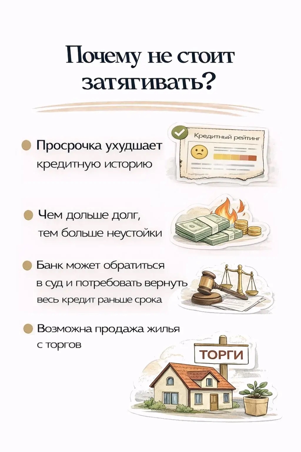 🏦 Просрочка по ипотеке: что будет и как себя спасти?