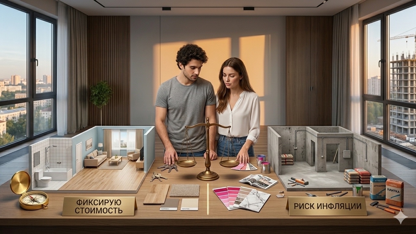 🎨 Отделка от застройщика или «голый бетон»: битва здравого смысла