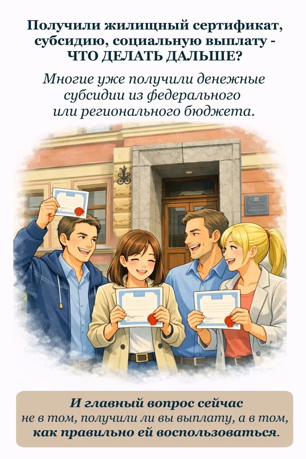 💰 Получили субсидию или жилищный сертификат? Самое сложное только начинается.