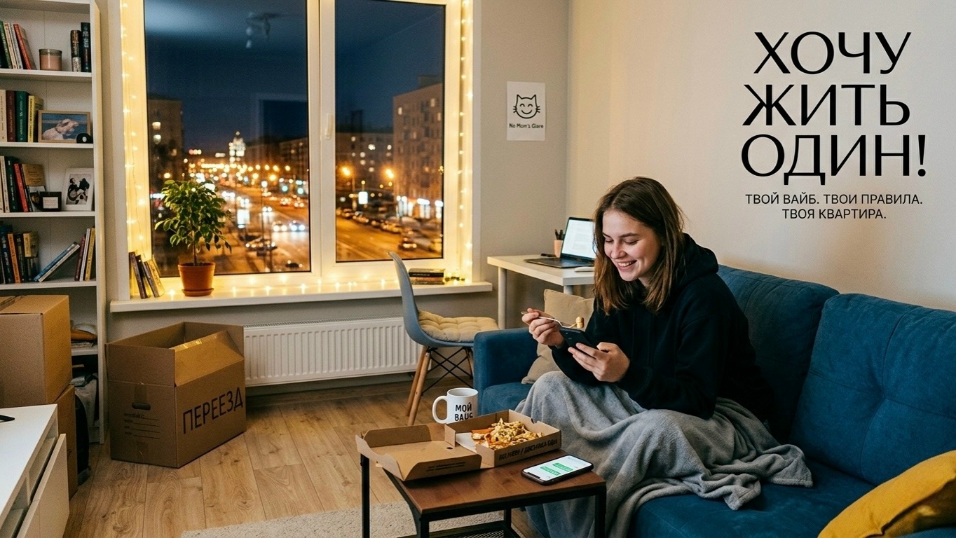 🏙 «Хочу жить один»: почему 20-летние больше не хотят делить